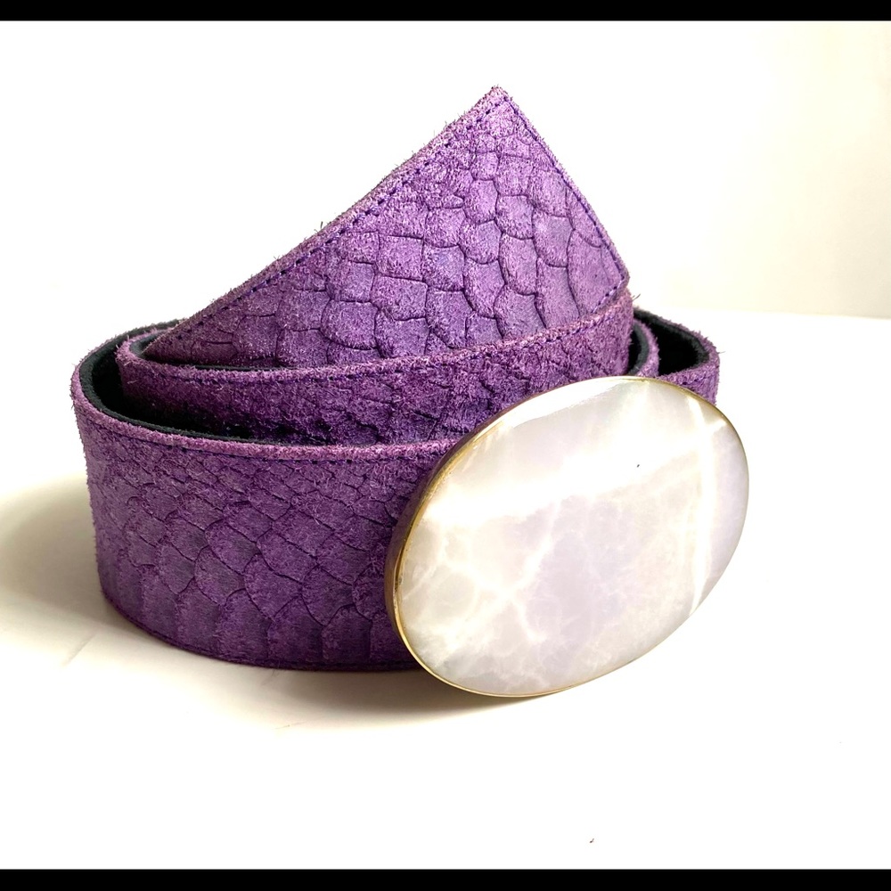 LAS Penelope Purple Statement Belt